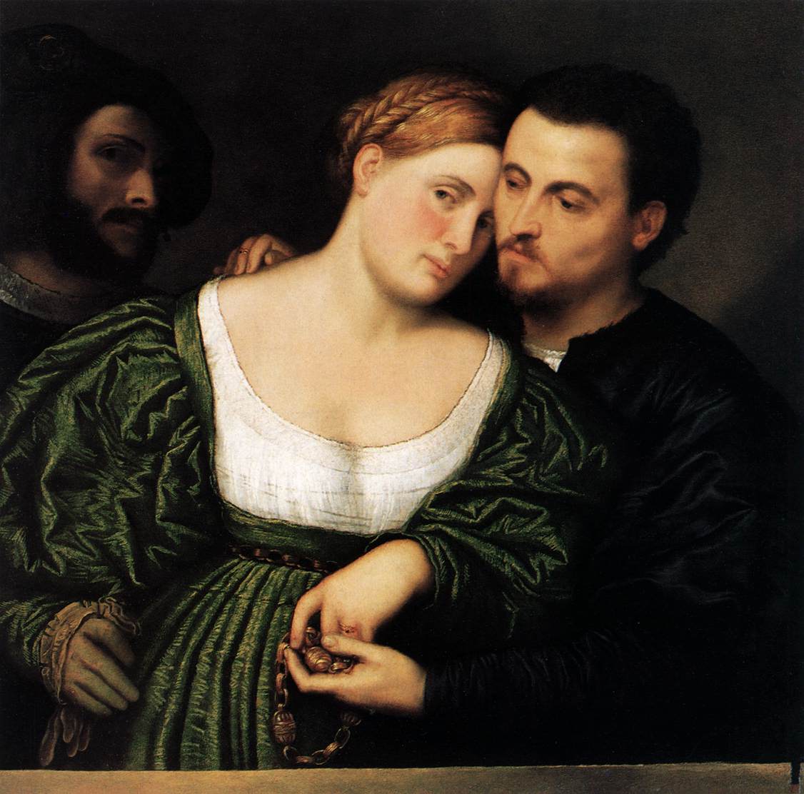 The Venetian Lovers by Paris Bordone, 1525